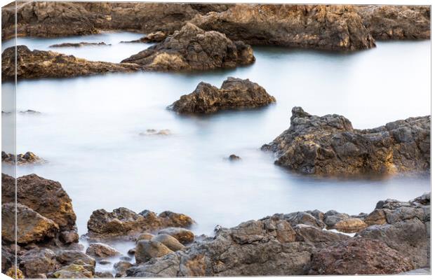 Long exposure seascape, Tenerife Canvas Print by Phil Crean