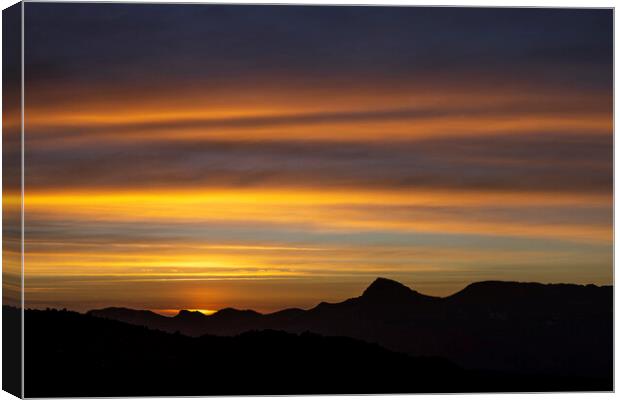 Dawn sky over Tenerife Canvas Print by Phil Crean