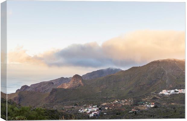 Dawn over the Santiago valley Tenerife Canvas Print by Phil Crean