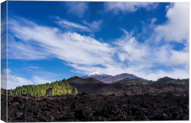 Mount Teide and Chinyero, Tenerife Canvas Print by Phil Crean