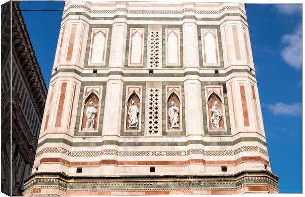 Cathedral  bell tower of Santa Maria del Fiore, Florence,  Canvas Print by Phil Crean