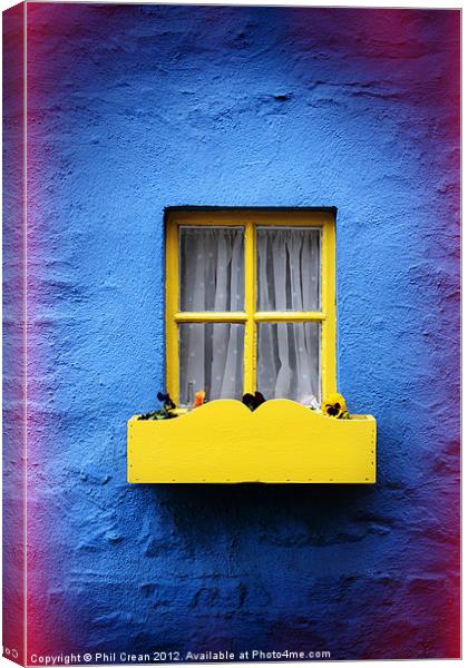 Yellow window Canvas Print by Phil Crean