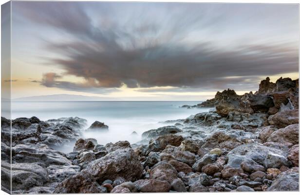 Moving clouds seascape Canvas Print by Phil Crean