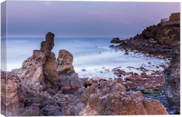Volcanic cove Canvas Print by Phil Crean