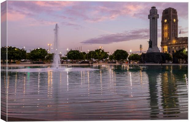 Santa Cruz twilight, Tenerife Canvas Print by Phil Crean