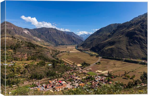 Sacred Valley, Urubamba in the Andes, Peru Canvas Print by Phil Crean