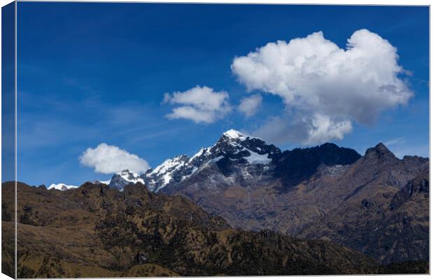 Andes mountains, Peru Canvas Print by Phil Crean