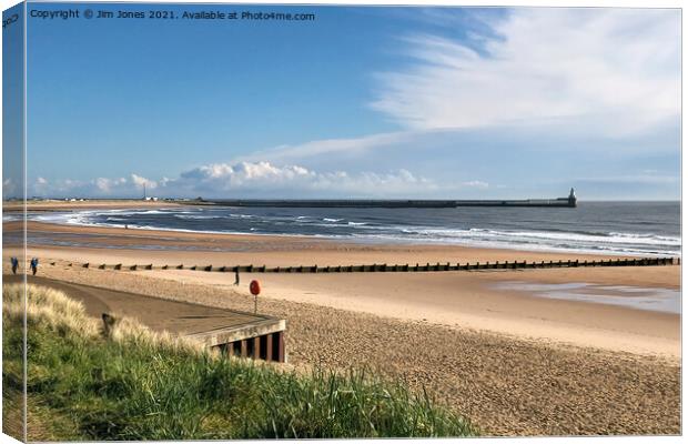 Spring Sunday at the Seaside Canvas Print by Jim Jones