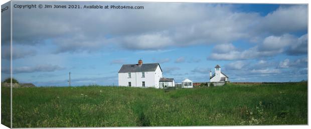 Rocky Island, Seaton Sluice - Panorama Canvas Print by Jim Jones