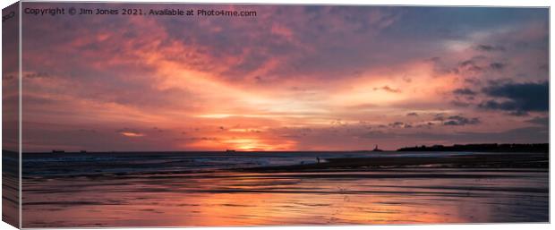 Another great start to the day - Panorama Canvas Print by Jim Jones