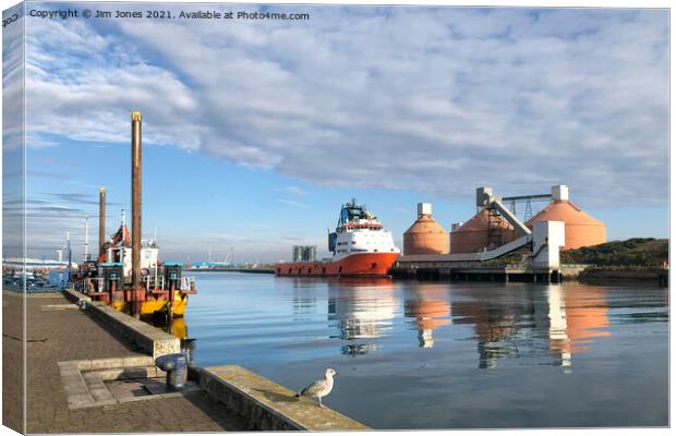 Reflections on the River Blyth Canvas Print by Jim Jones