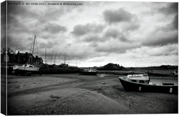 Alnmouth Boat Club Canvas Print by Jim Jones