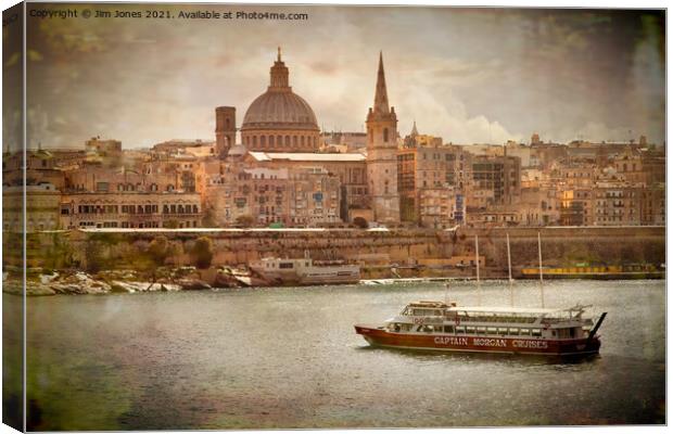 Artistic Valletta Canvas Print by Jim Jones