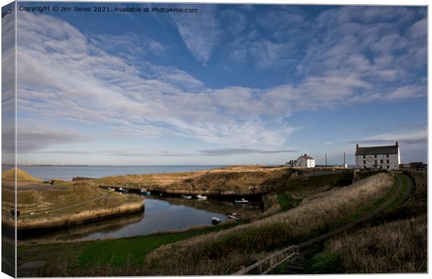 November at Seaton Sluice Canvas Print by Jim Jones