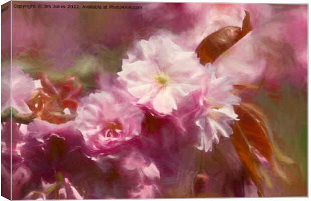 Pastel Pink Impressions Canvas Print by Jim Jones