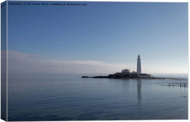 Blue St Mary's Canvas Print by Jim Jones