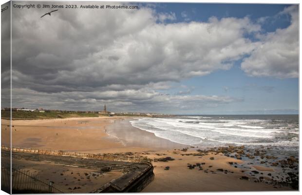 A Serene Coastal View Canvas Print by Jim Jones