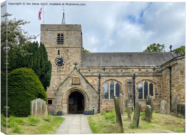 The Church of St Mary the Virgin, Ponteland Canvas Print by Jim Jones