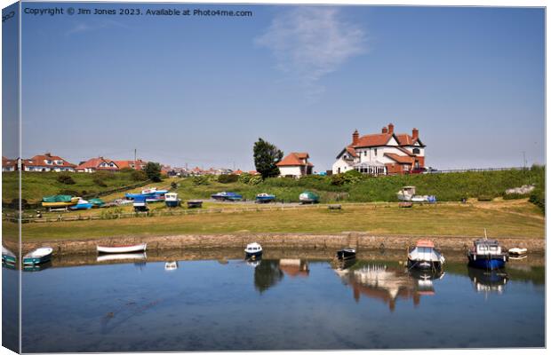 Serenity of Seaton Sluice Canvas Print by Jim Jones