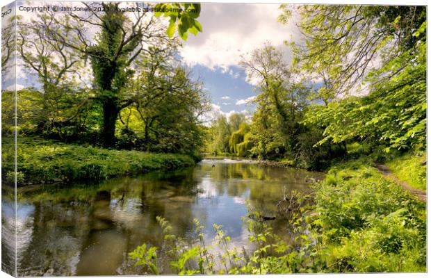 Bend in the River Blyth Canvas Print by Jim Jones