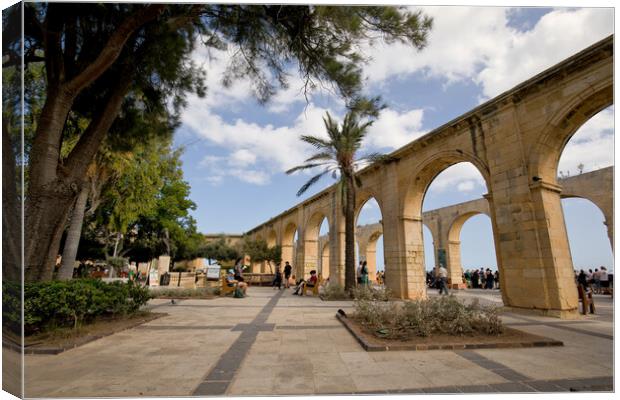 Upper Barrakka Gardens, Valletta, Malta Canvas Print by Jim Jones