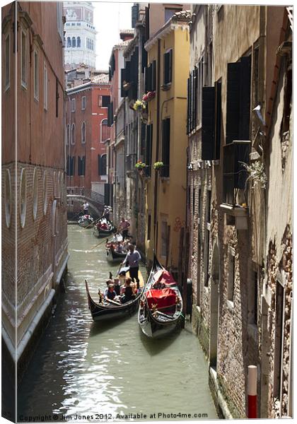The Enchanting Chaos of Venices Canals Canvas Print by Jim Jones