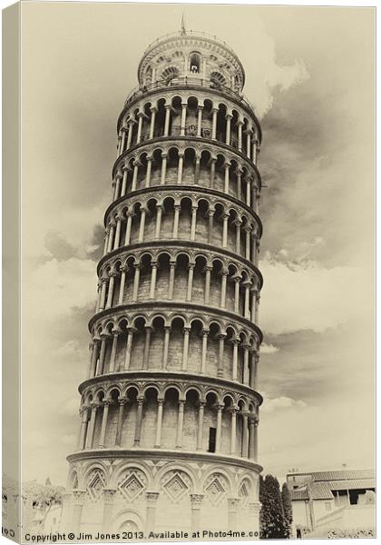Leaning Tower of Pisa Canvas Print by Jim Jones