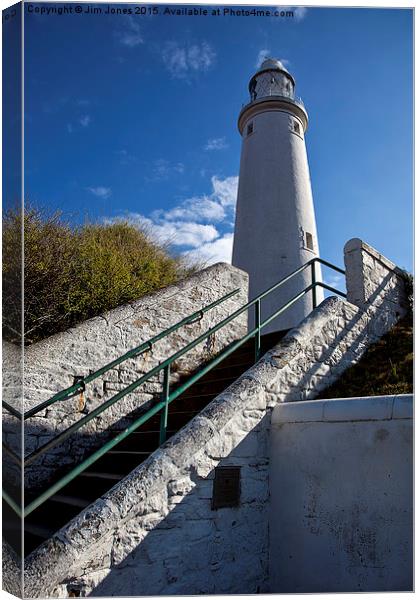 Steps up to the light Canvas Print by Jim Jones