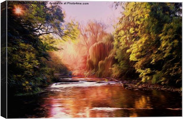  Autumn on the River Blyth Canvas Print by Jim Jones