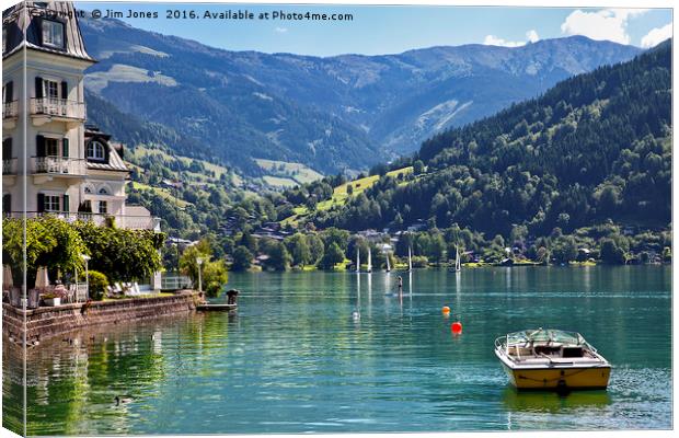 Placid Lake Zell Canvas Print by Jim Jones