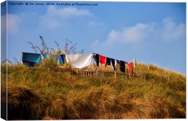 Monday is Washing Day Canvas Print by Jim Jones