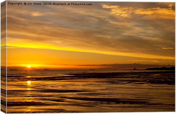 Northumbrian November  Canvas Print by Jim Jones