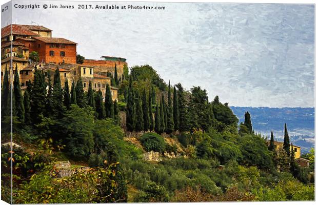 Artistic Tuscany Canvas Print by Jim Jones