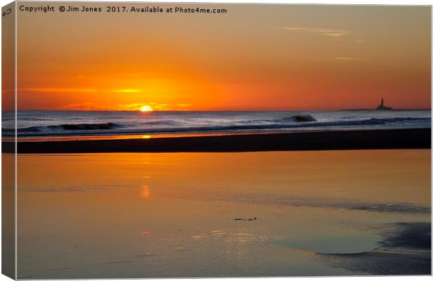 Silver and Gold daybreak Canvas Print by Jim Jones