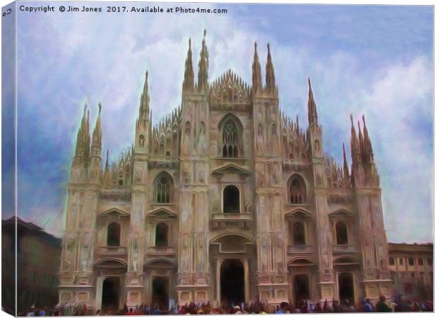 Artistic Milan Duomo Canvas Print by Jim Jones