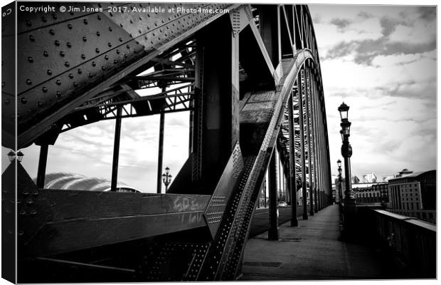 Newcastle in black and white Canvas Print by Jim Jones