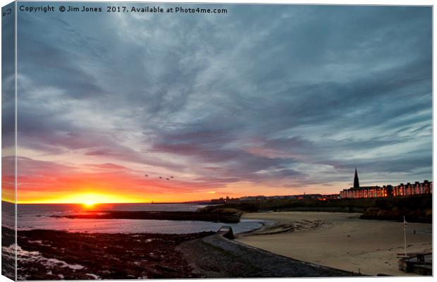 Wake up Cullercoats! Canvas Print by Jim Jones