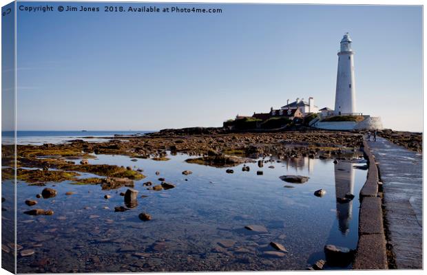 Reflecting on a beautiful July morning Canvas Print by Jim Jones