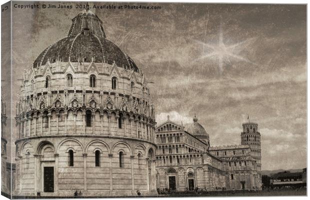 Artistic Field of Miracles, Pisa Canvas Print by Jim Jones