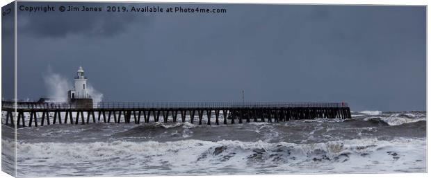 Winter weather panorama Canvas Print by Jim Jones