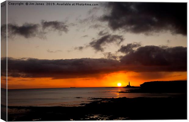 First sunrise of a new year Canvas Print by Jim Jones