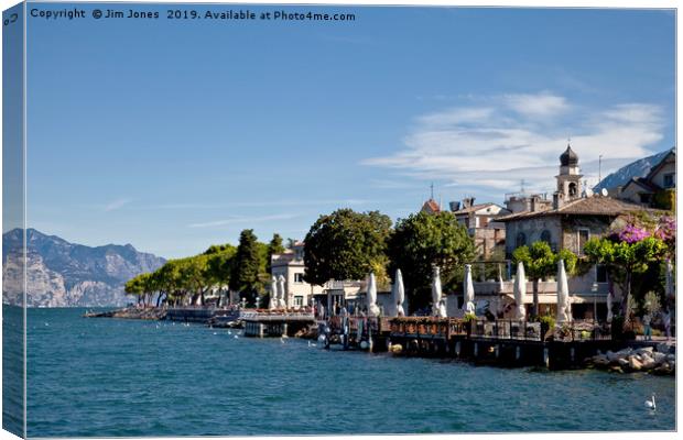 Torri del Benaco on Lake Garda, Italy Canvas Print by Jim Jones