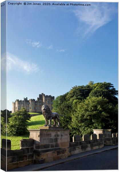 The Lion Bridge near Alnwick Castle (3) Canvas Print by Jim Jones