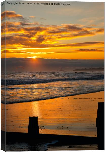  Just as the sun was rising Canvas Print by Jim Jones