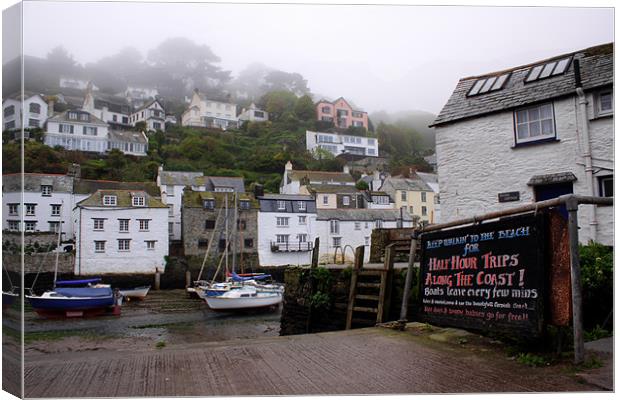 Cornish Harbour Polperro Canvas Print by Ian Jones