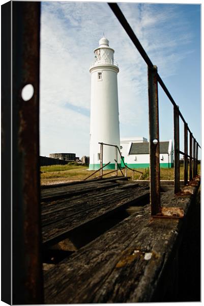 Lighthouse at Milford on Sea Canvas Print by Ian Jones
