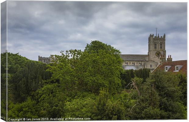 Christchurch Priory Dorset Canvas Print by Ian Jones