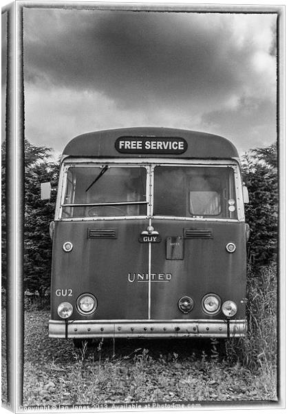 Tired and lonely bus Canvas Print by Ian Jones