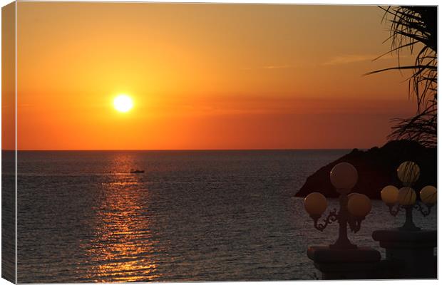 Ibiza Sunset Canvas Print by James Palmer