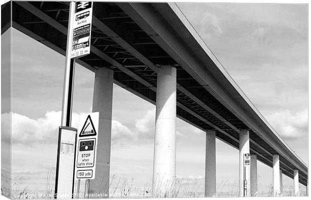 Sheppey Crossing Canvas Print by Kim Slater